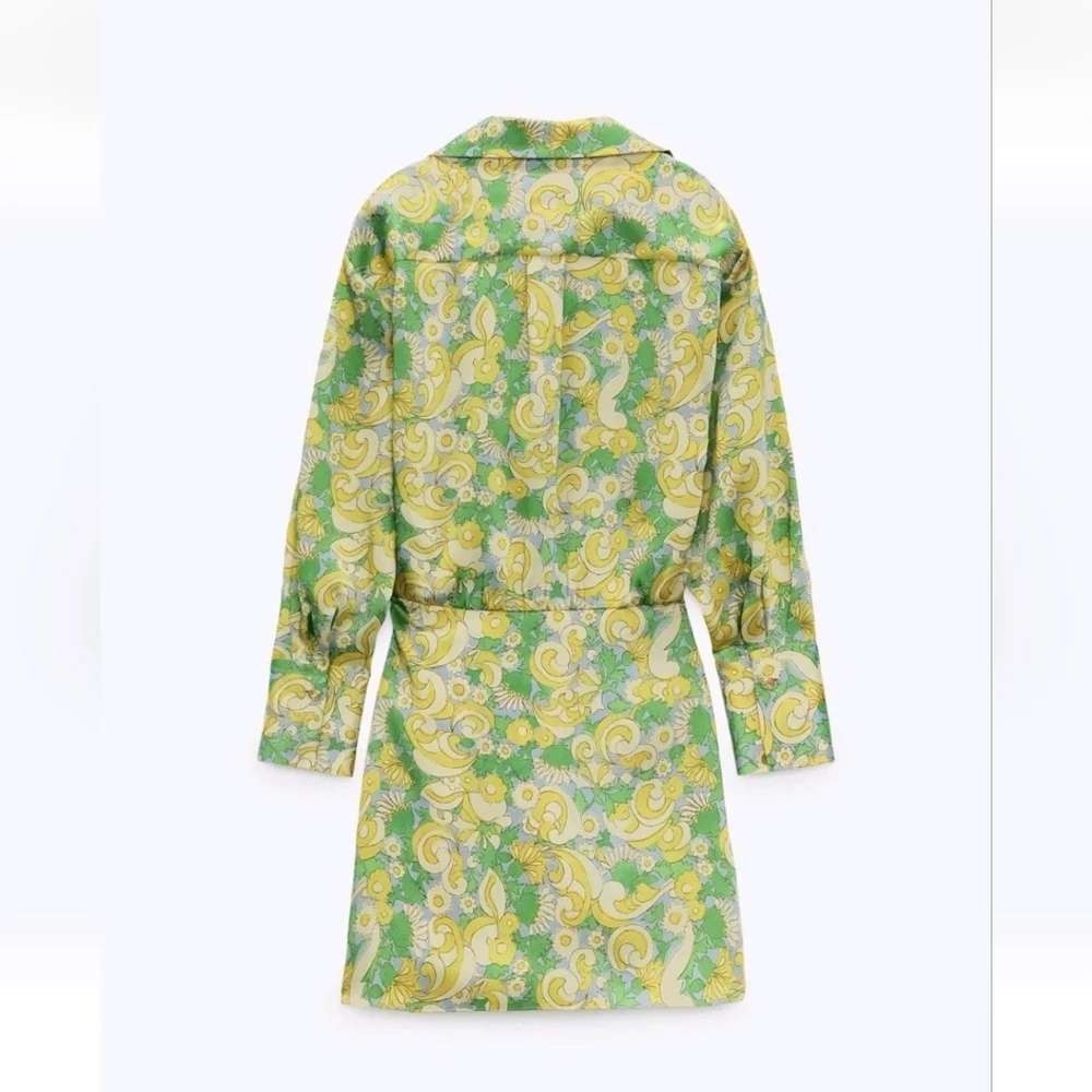 ZARA NWTs Bloggers Printed Dress - Picture 10 of 14